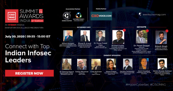 India’s First Virtual Awards Show Honoring Excellence in Cybersecurity 2nd edition ciso mag awards