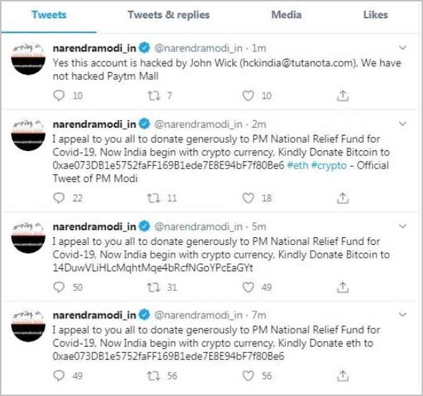 PM Modi Twitter Account Hacked