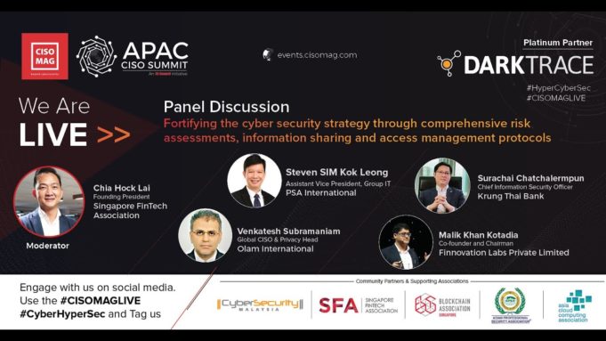 APAC CISO Summit Panel Discussion on Fortifying Cybersecurity strategy through comprehensive risk…