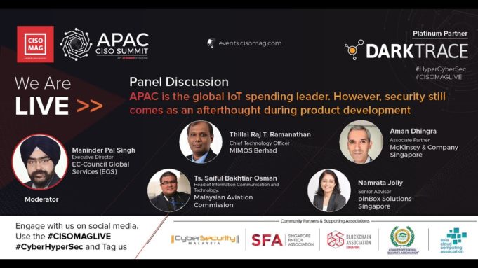 APAC CISO SUMMIT Panel Discussion on APAC is the global IoT spending leader
