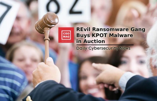 KPOT Malware auctioned to REvil Ransomware gang, REvil ransomware, KPOT malware, ransomware