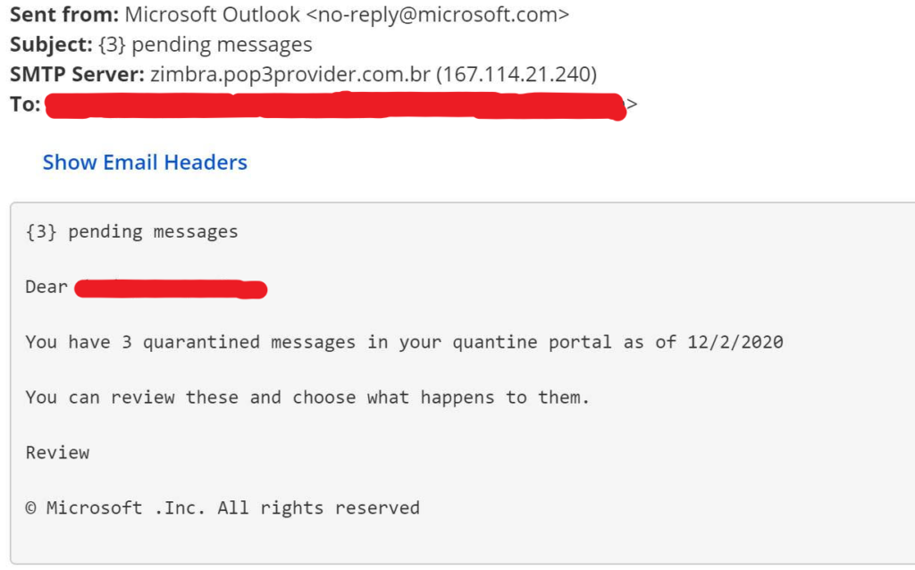 Microsoft.com Spoofed in Spear Phishing Campaign, 365 Users Targeted