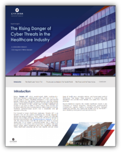 cyberthreats in health care industry